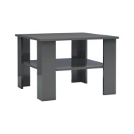 Table basse Gris brillant 60 x 60 x 42 cm Aggloméré  