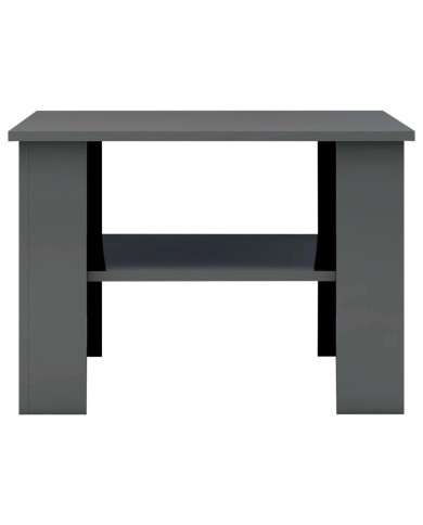 Table basse Gris brillant 60 x 60 x 42 cm Aggloméré  