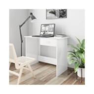 Bureau Blanc brillant 100 x 50 x 76 cm Aggloméré