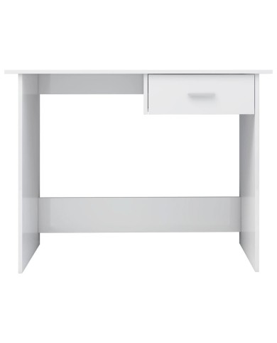 Bureau Blanc brillant 100 x 50 x 76 cm Aggloméré