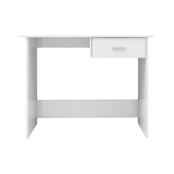 Bureau Blanc brillant 100 x 50 x 76 cm Aggloméré