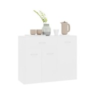 Buffet Blanc 88x30x70 cm Bois d'ingénierie