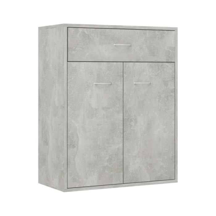 Buffet Gris béton 60 x 30 x 75 cm Aggloméré