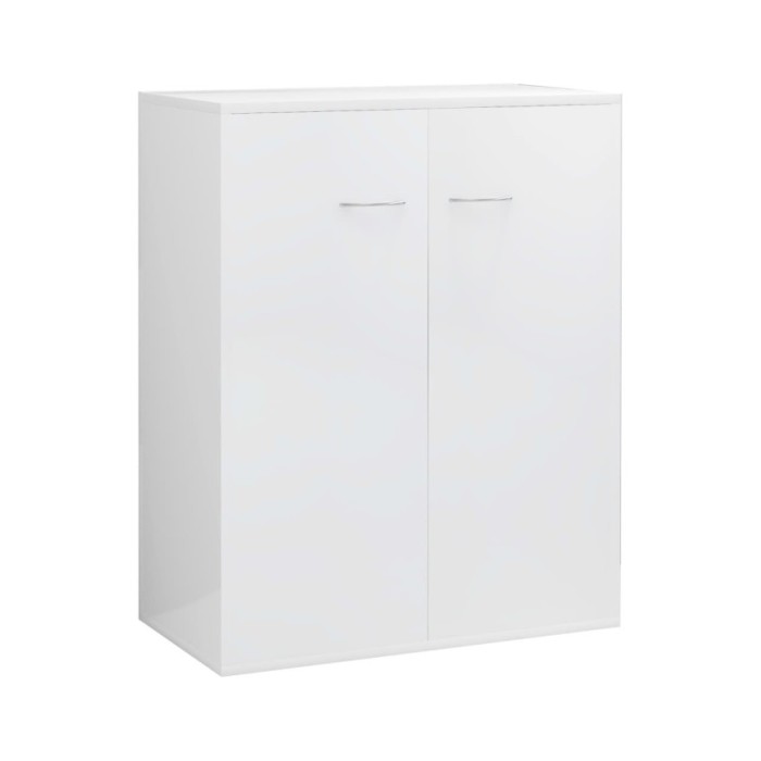 Buffet Blanc brillant 60x30x75 cm Aggloméré