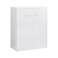 Buffet Blanc brillant 60x30x75 cm Aggloméré