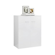 Buffet Blanc brillant 60x30x75 cm Aggloméré