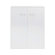 Buffet Blanc brillant 60x30x75 cm Aggloméré