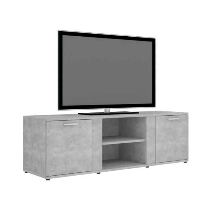 Meuble TV Gris béton 120x34x37 cm Aggloméré