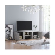 Meuble TV Gris béton 120x34x37 cm Aggloméré