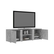 Meuble TV Gris béton 120x34x37 cm Aggloméré