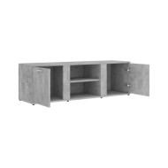 Meuble TV Gris béton 120x34x37 cm Aggloméré