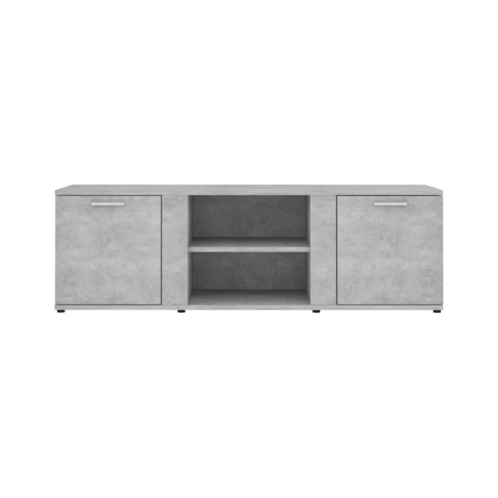 Meuble TV Gris béton 120x34x37 cm Aggloméré