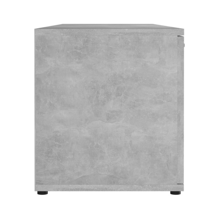Meuble TV Gris béton 120x34x37 cm Aggloméré