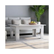 Table basse Blanc brillant 100 x 60 x 42 cm Aggloméré 