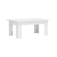 Table basse Blanc brillant 100 x 60 x 42 cm Aggloméré 