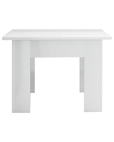 Table basse Blanc brillant 100 x 60 x 42 cm Aggloméré 