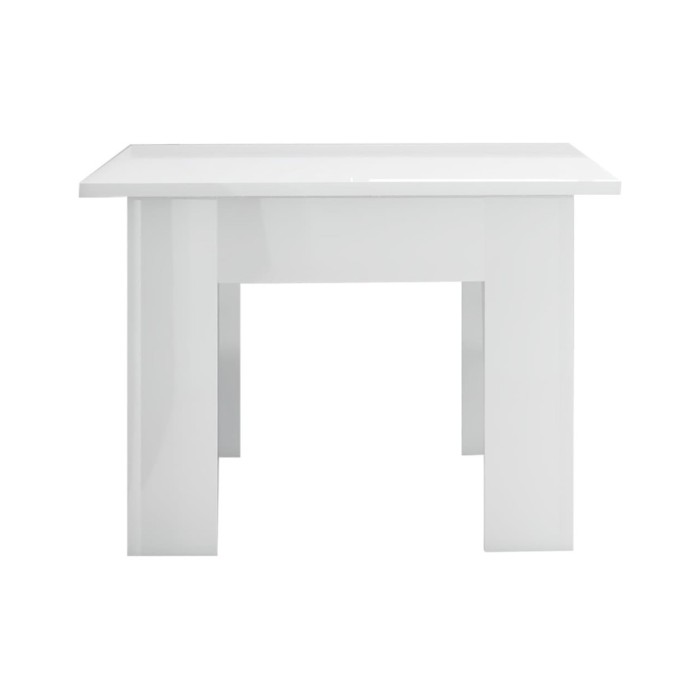 Table basse Blanc brillant 100 x 60 x 42 cm Aggloméré 