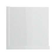 Étagère murale à CD Blanc brillant 100x18x18 cm Aggloméré