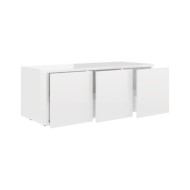 Meuble TV Blanc brillant 80x34x30 cm Aggloméré