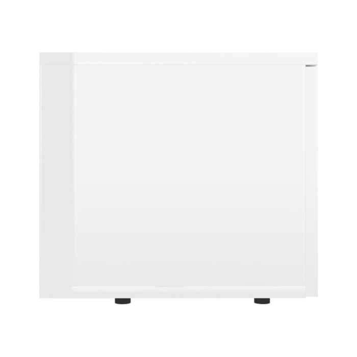 Meuble TV Blanc brillant 80x34x30 cm Aggloméré