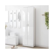 Garde-robe de couloir Blanc brillant 55x25x189 cm Aggloméré