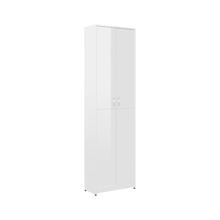 Garde-robe de couloir Blanc brillant 55x25x189 cm Aggloméré
