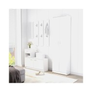 Garde-robe de couloir Blanc brillant 55x25x189 cm Aggloméré