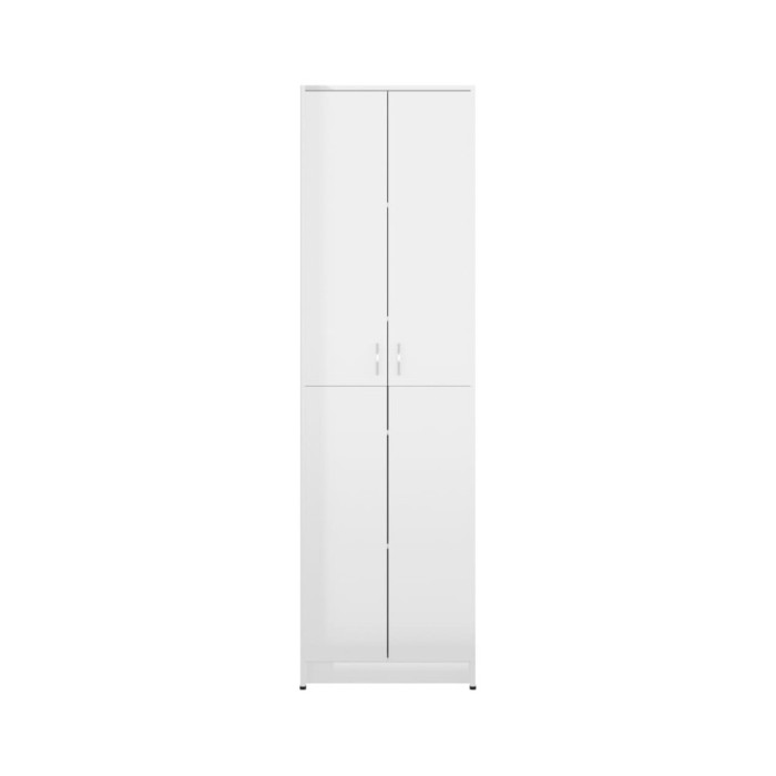 Garde-robe de couloir Blanc brillant 55x25x189 cm Aggloméré