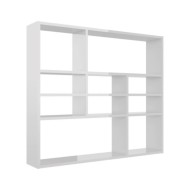 Étagère murale Blanc brillant 90x16x78 cm Aggloméré