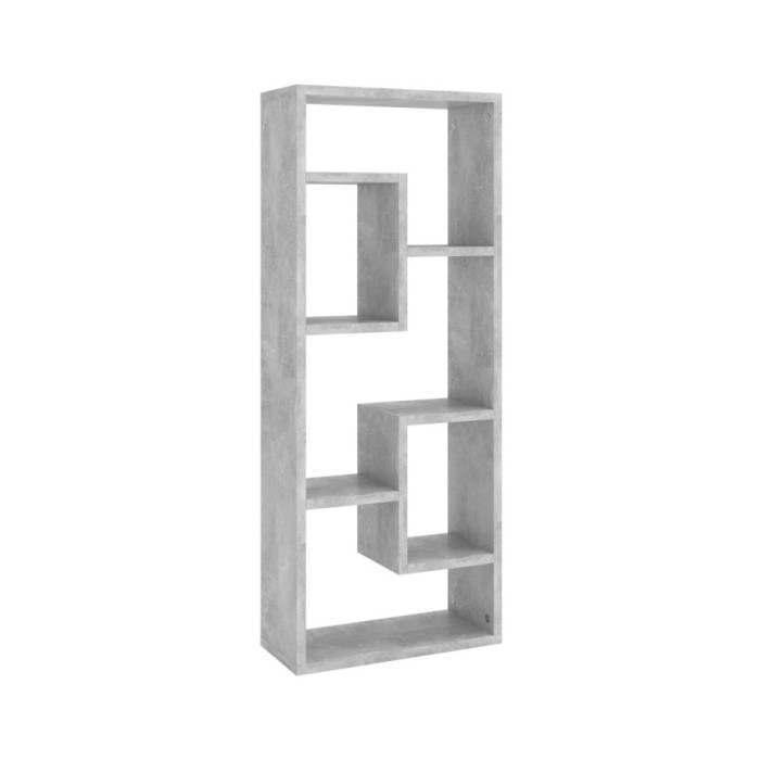 Étagère murale Gris béton 36x16x90 cm Aggloméré