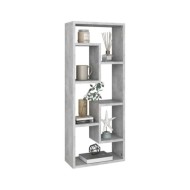 Étagère murale Gris béton 36x16x90 cm Aggloméré