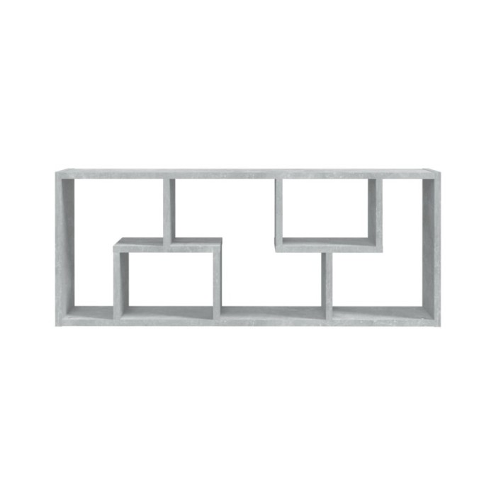 Étagère murale Gris béton 36x16x90 cm Aggloméré