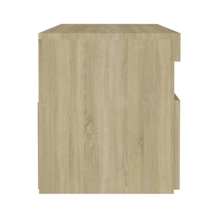 Meuble TV avec lumières LED Chêne sonoma 60x35x40 cm