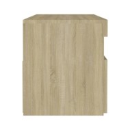 Meuble TV avec lumières LED Chêne sonoma 60x35x40 cm