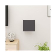 Meuble TV mural Gris brillant 30,5x30x30 cm