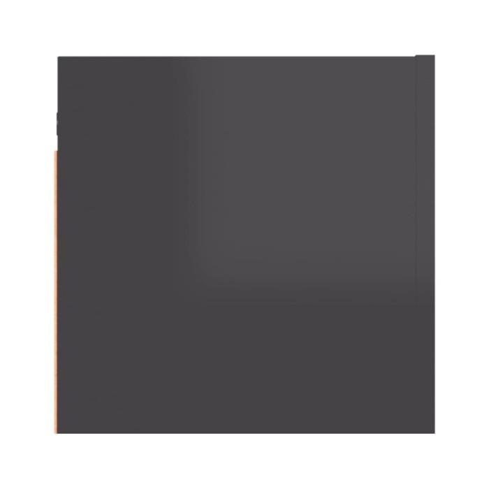 Meuble TV mural Gris brillant 30,5x30x30 cm