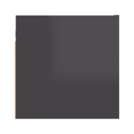 Meuble TV mural Gris brillant 30,5x30x30 cm