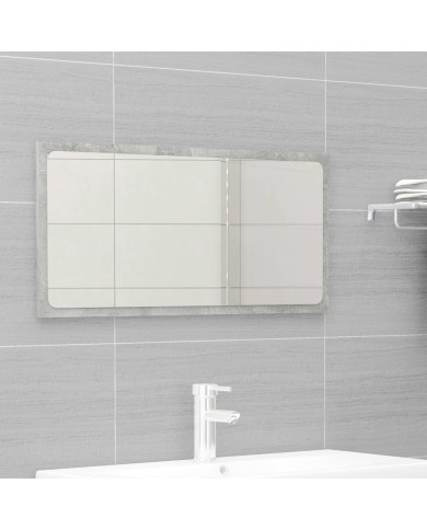 Ensemble de meubles de salle de bain 2 pcs Gris béton Aggloméré