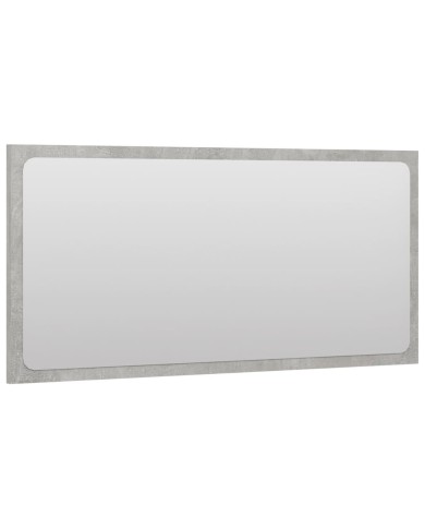 Ensemble de meubles de salle de bain 2 pcs Gris béton Aggloméré