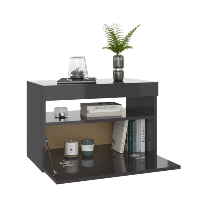 Ensemble de meubles de salle de bain 2 pcs Gris béton Aggloméré