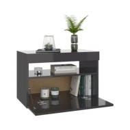 Ensemble de meubles de salle de bain 2 pcs Gris béton Aggloméré