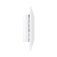 Miroir à LED de bain Blanc brillant 100x8,5x37 cm Aggloméré