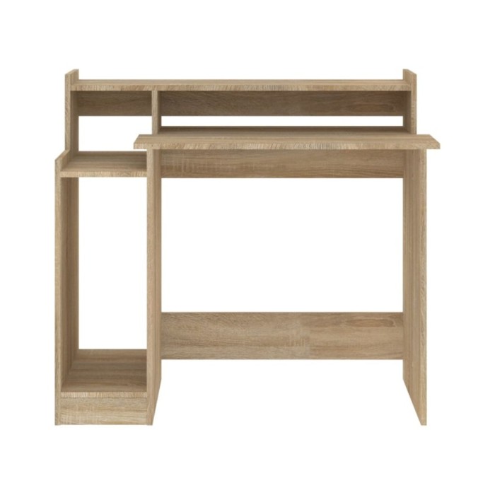 Bureau avec lumières LED Chêne 97x45x90 cm Bois d'ingénierie