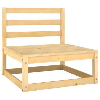 Canapés centraux de jardin 3 pcs Bois de pin massif