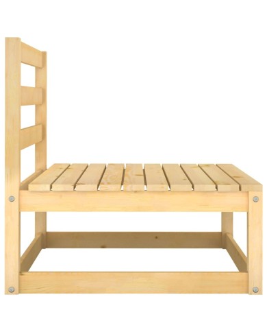 Canapés centraux de jardin 3 pcs Bois de pin massif