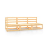 Salon de jardin 3 pcs Bois de pin massif