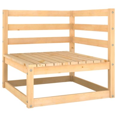 Salon de jardin 3 pcs Bois de pin massif