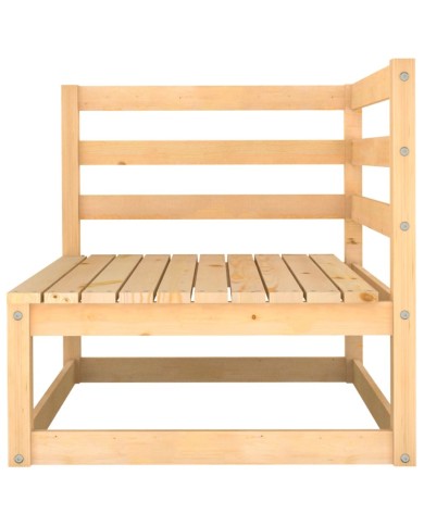 Salon de jardin 3 pcs Bois de pin massif