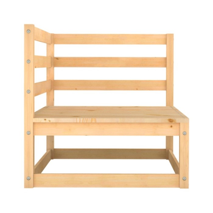Salon de jardin 3 pcs Bois de pin massif