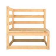 Salon de jardin 3 pcs Bois de pin massif